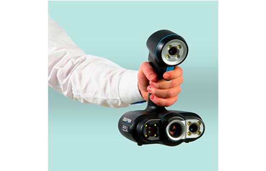 The Go!SCAN 50 handheld 3D scanner. The Go!SCAN 50 handheld 3D scanner.