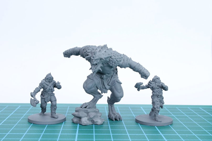 Figurines Warhammer réalisées à l'aide d'une imprimante 3D