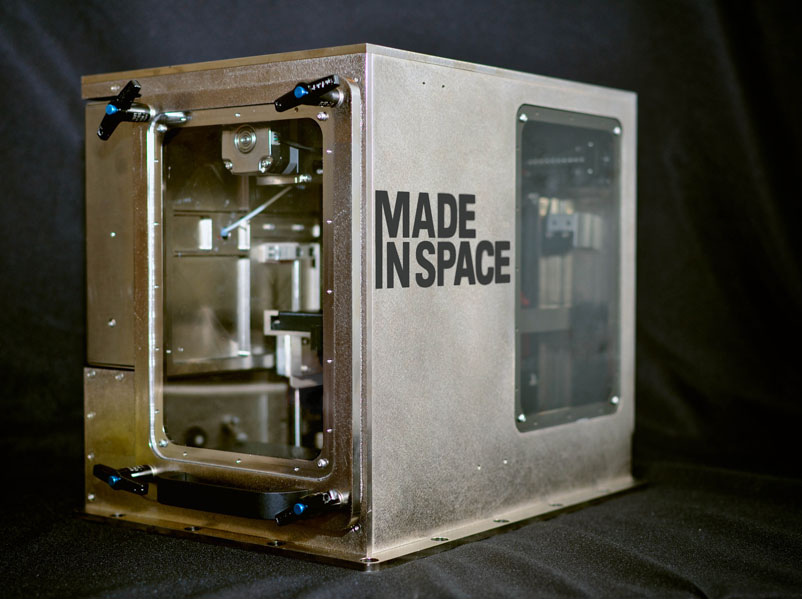 The Zero G 3D printer by Made in Space able to 3D print in space.