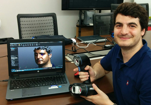 3D face scanning with the Go!SCAN 50.