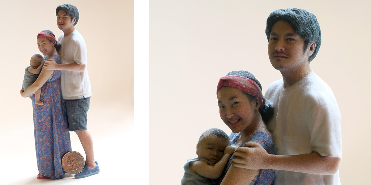 3D printed figurine from Twindom's Twinstant Mobile with HD retouching