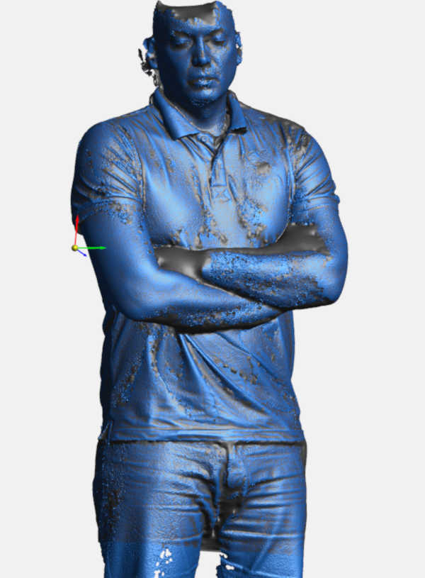 Our first 3D body scan result