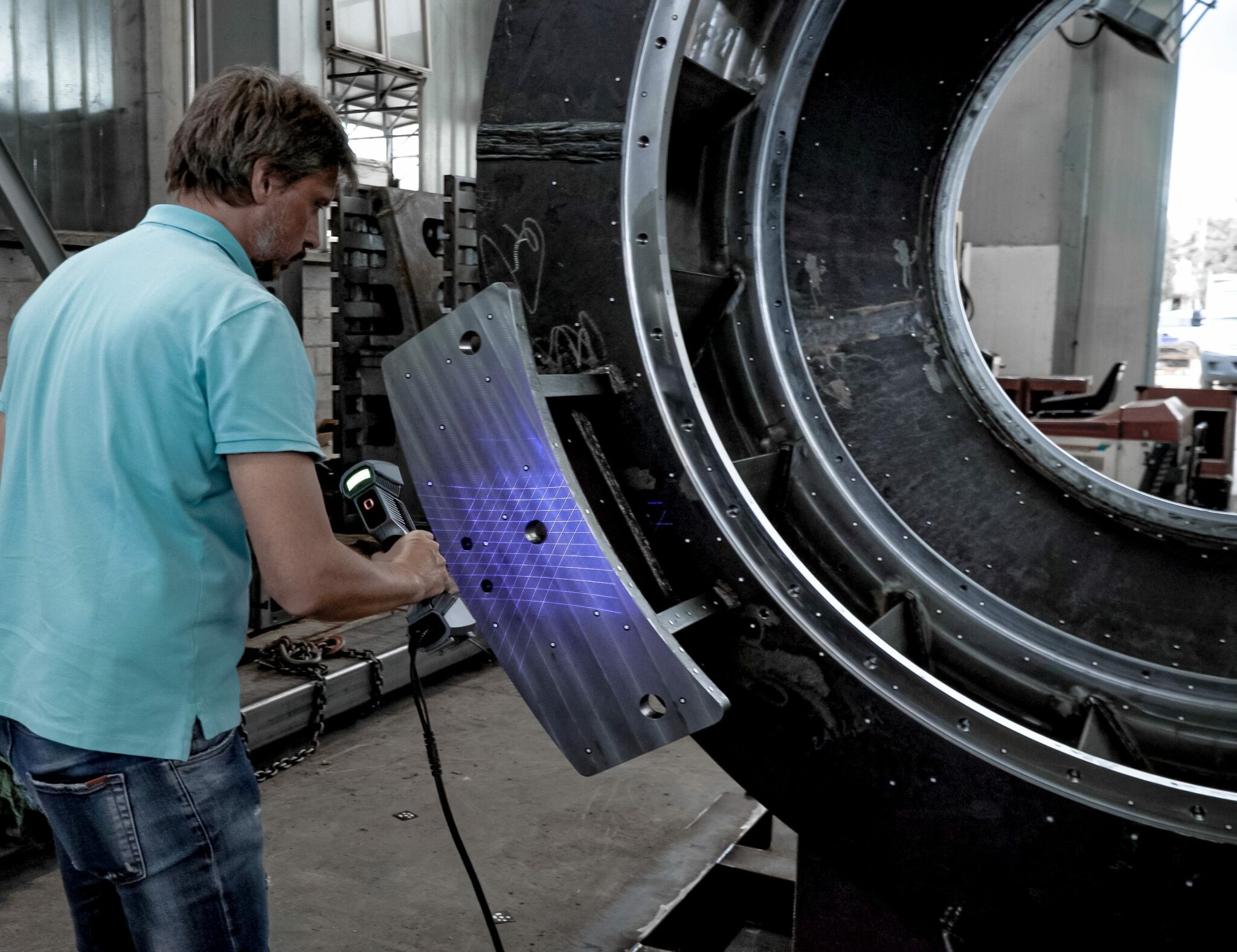 Laser 3D scanning for industrial maintenance and repair